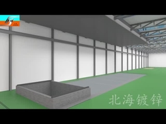 শিল্প স্বয়ংক্রিয় হট ডিপ গ্যালভানাইজিং প্ল্যান্ট উত্পাদন লাইন টার্নকি প্রকল্প