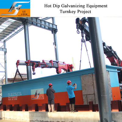 XG-08 স্টিল জিংক পাত্র গরম ডুব Galvanizing পাত্র জন্য 60mm বেধ এবং বৃত্তাকার নীচে সঙ্গে
